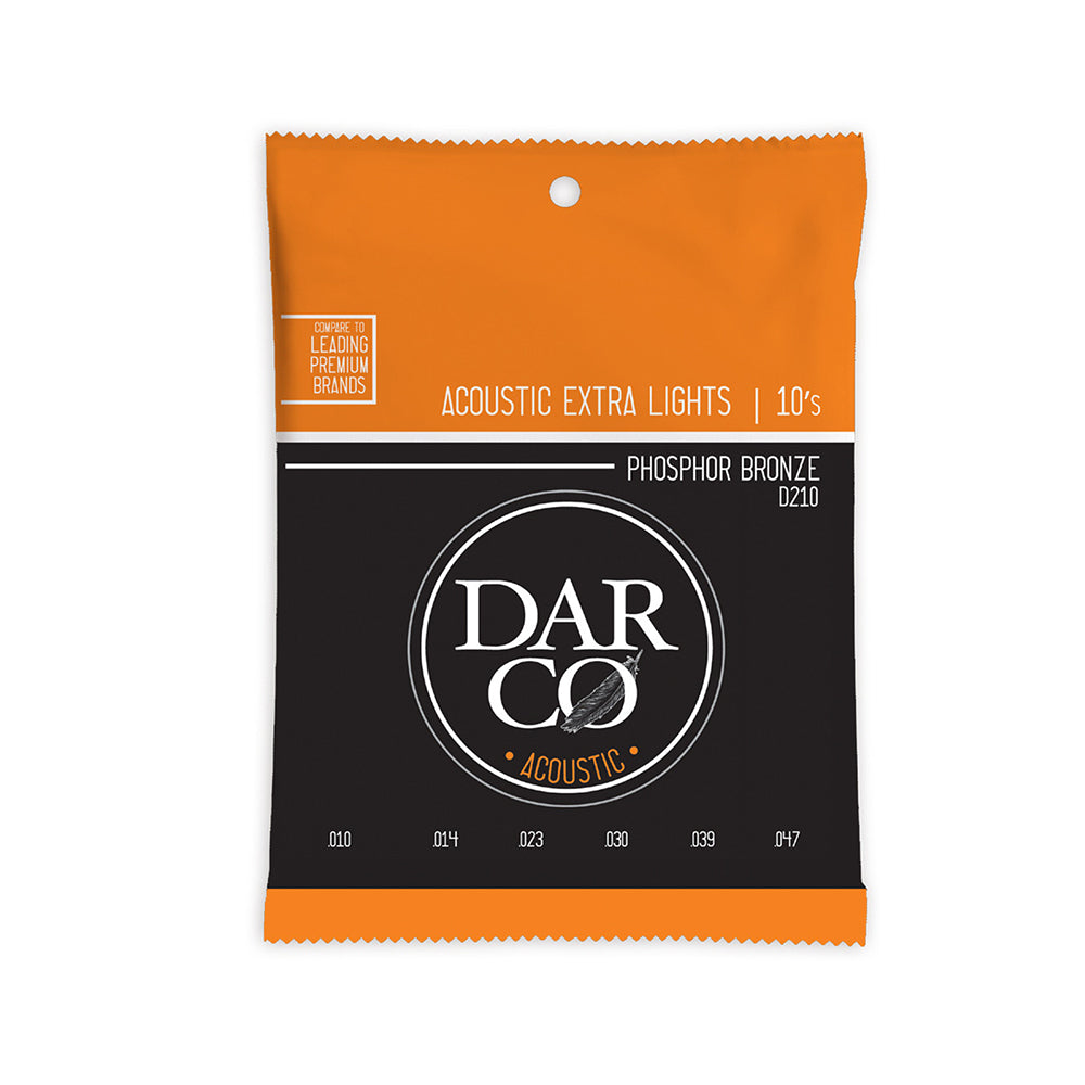 Darco® Acoustic Guitar Strings Phosphor Bronze Extra Light D210