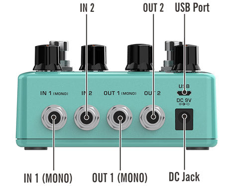 NUX NDD-6  Duotime Dual Delay Engine Pedal