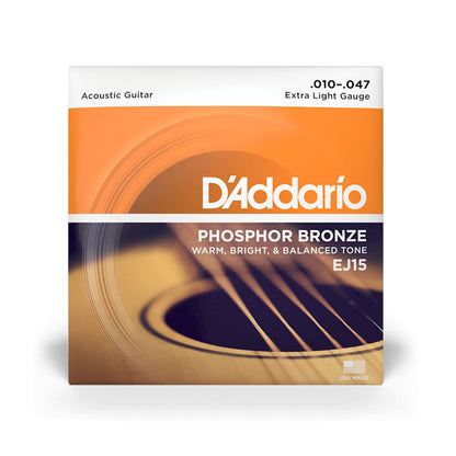 Daddario EJ15, Extra Light Acoustic Guitar Strings