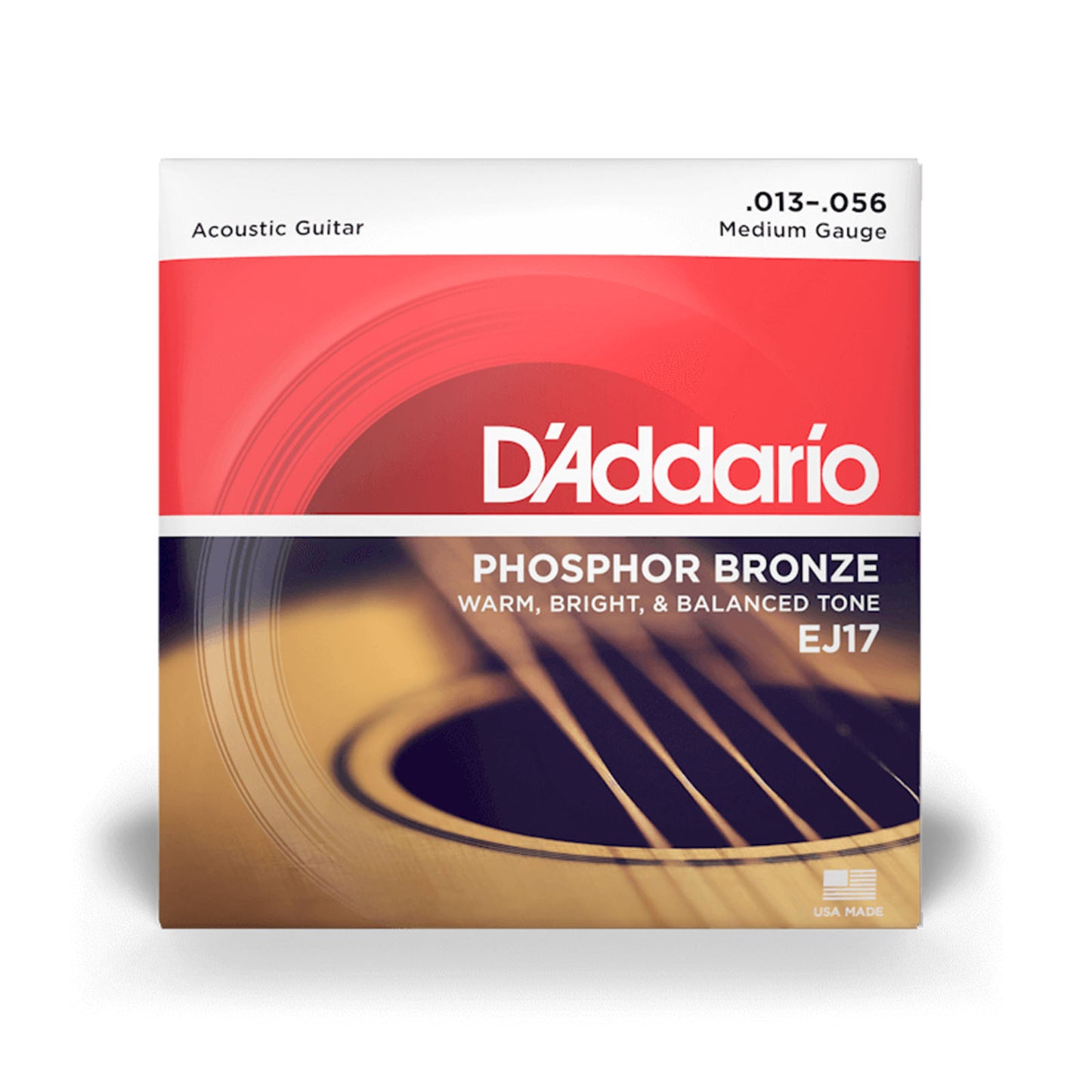 Daddario EJ17, Medium Acoustic Guitar Strings