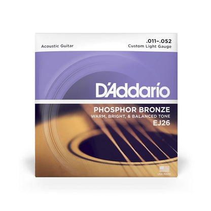 Daddario EJ26 Custom Light Acoustic Guitar Strings