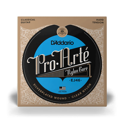 Daddario EJ46,  HARD TENSION Nylon Classical Guitar Strings