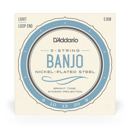 Daddario EJ60, Banjo Strings, Medium