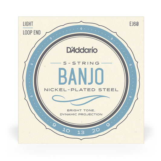 Daddario EJ60, Banjo Strings, Medium