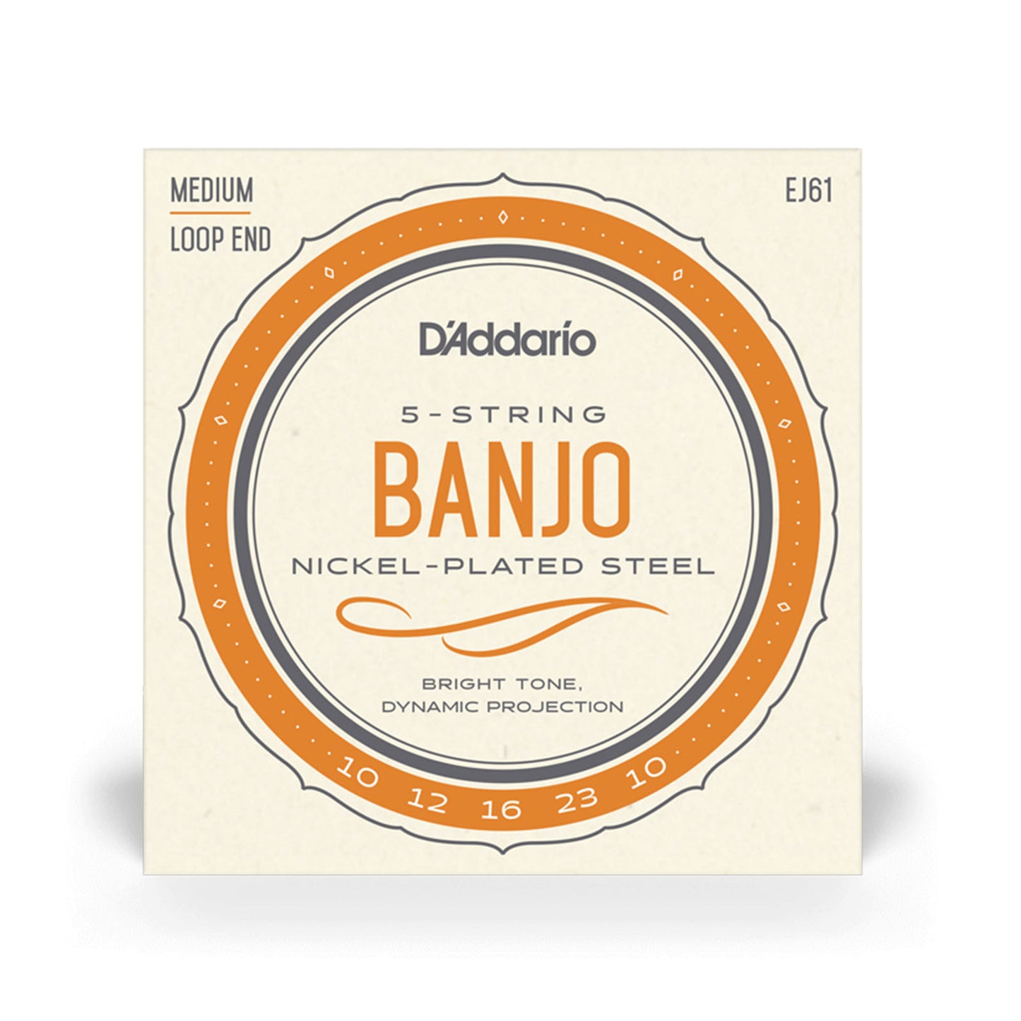 Daddario EJ61, Banjo Medium Strings