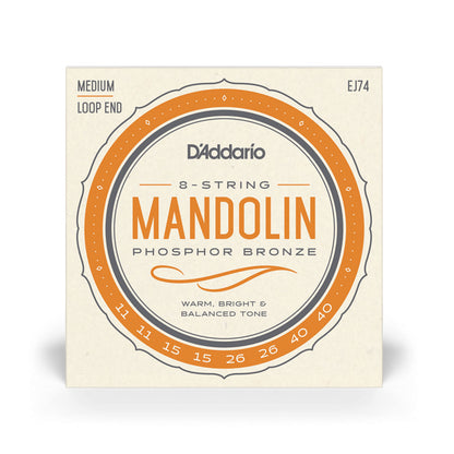 Daddario EJ74, Mandolin Strings, Medium Set