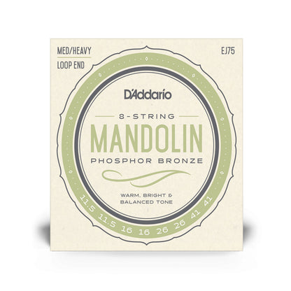 Daddario EJ75, Mandolin Medium/ Heavy Strings