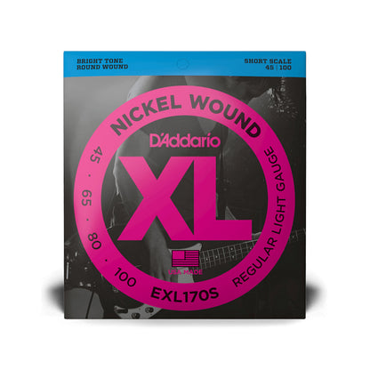 Daddario EXL170S, Regular Light Short Scale Bass Strings