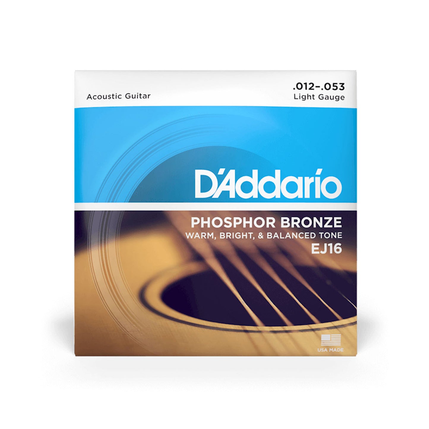 Daddarion EJ 16   12-53 Light Acoustic Guitar Strings