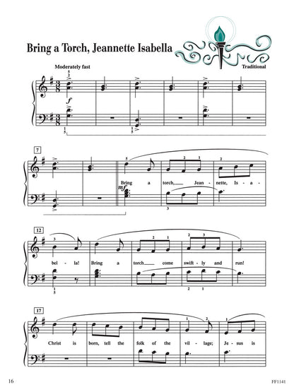 Faber Piano Adventures - Level 3A – Christmas Book, by Hal Leonard