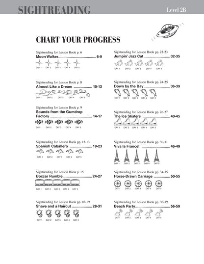 Faber Piano Adventures - Level 2B - Sightreading Book