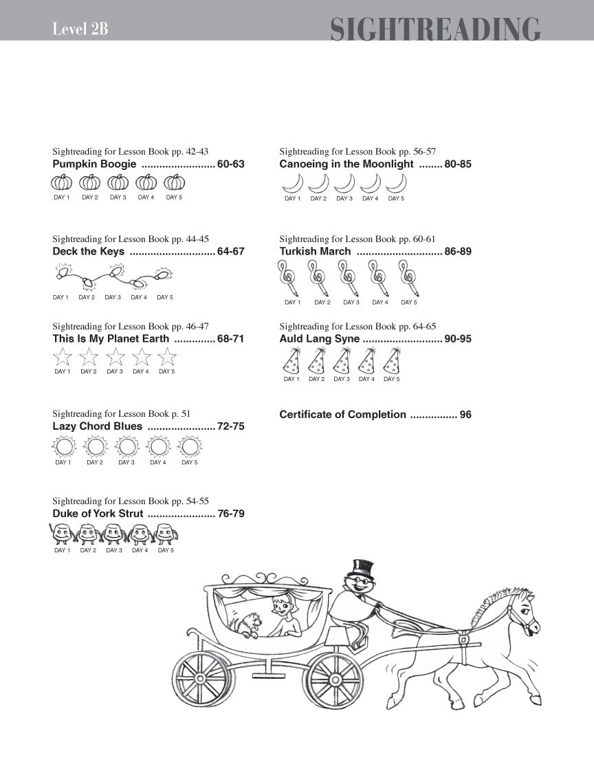 Faber Piano Adventures - Level 2B - Sightreading Book