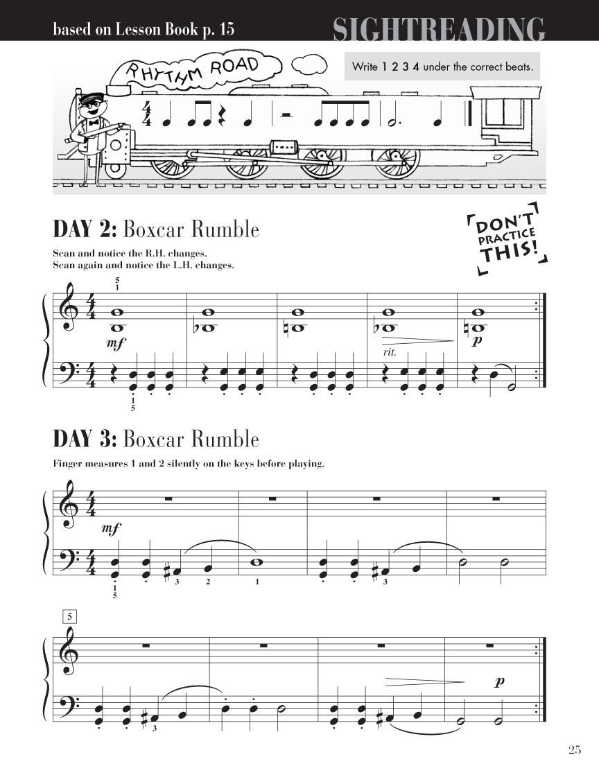 Faber Piano Adventures - Level 2B - Sightreading Book