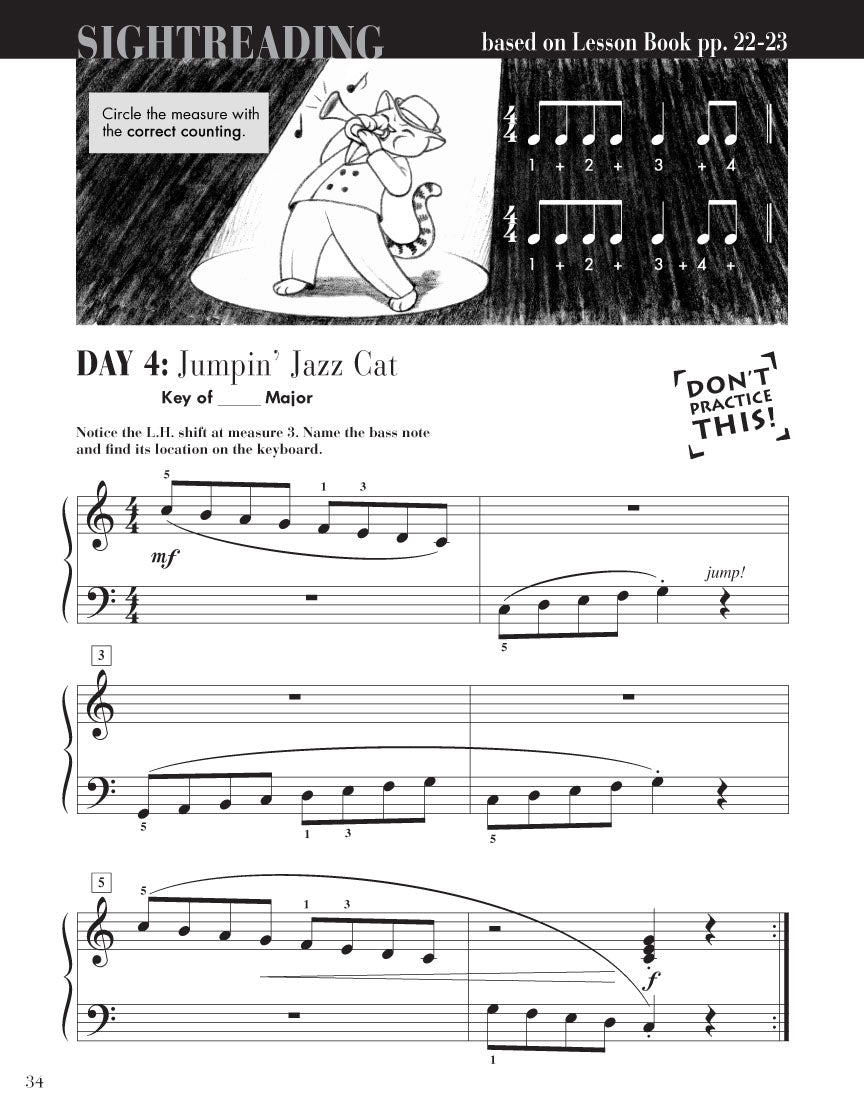 Faber Piano Adventures - Level 2B - Sightreading Book