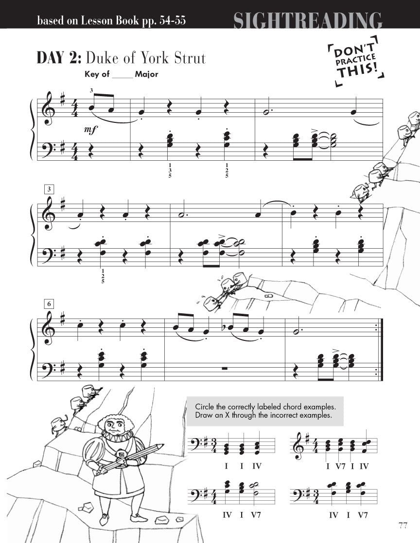 Faber Piano Adventures - Level 2B - Sightreading Book