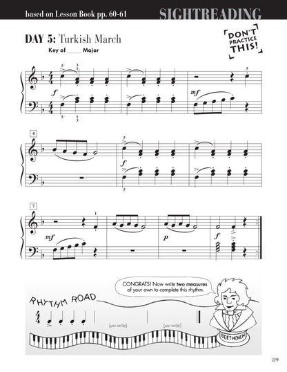 Faber Piano Adventures - Level 2B - Sightreading Book