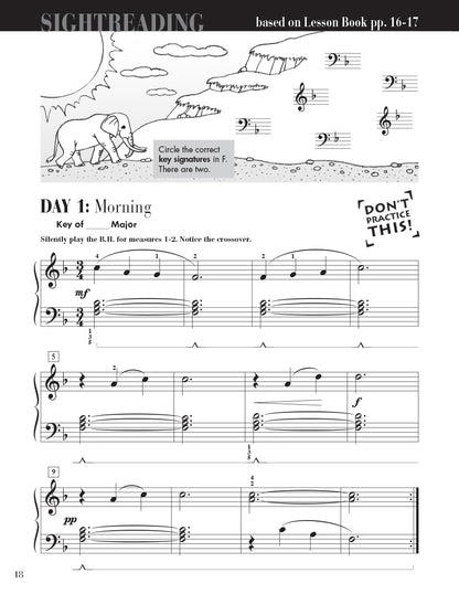Faber Piano Adventures - Level 3A - Sightreading Book
