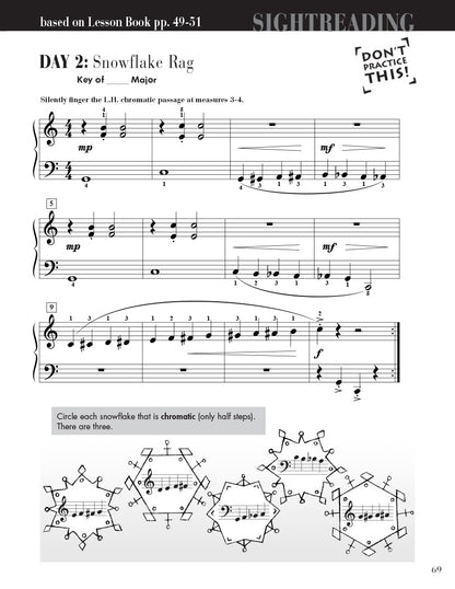 Faber Piano Adventures - Level 3A - Sightreading Book