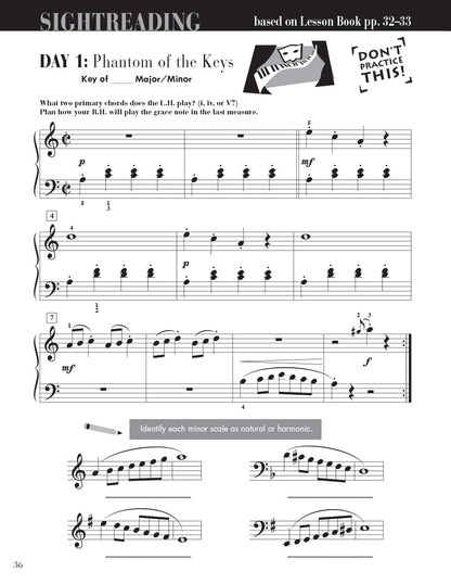 Faber Piano Adventures - Level 3B - Sightreading Book