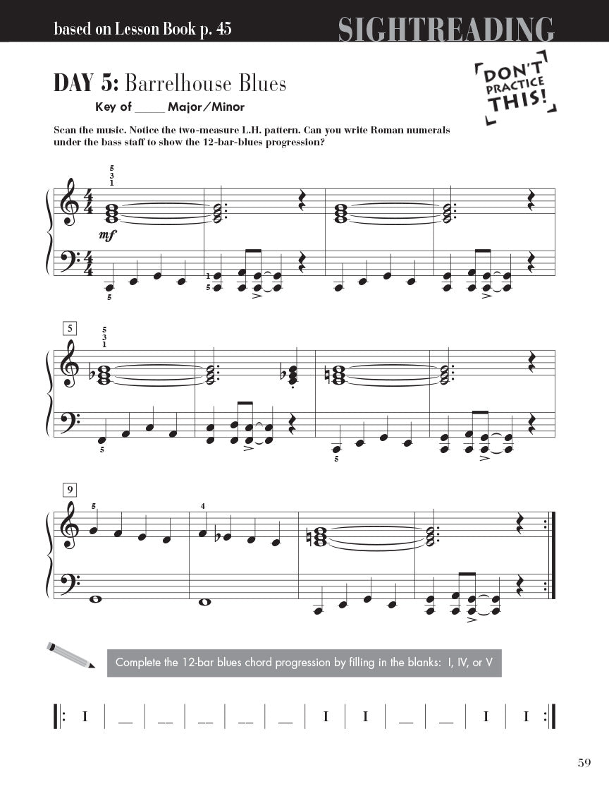 Faber Piano Adventures - Level 3B - Sightreading Book
