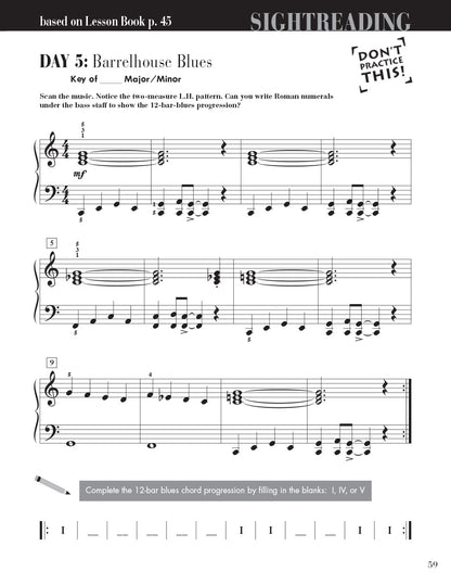 Faber Piano Adventures - Level 3B - Sightreading Book