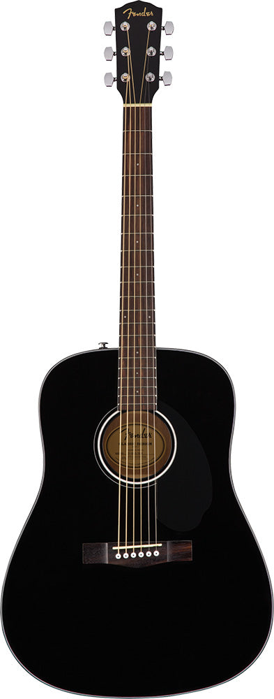 Fender CD-60S Dreadnought, Black, Acoustic Guitar