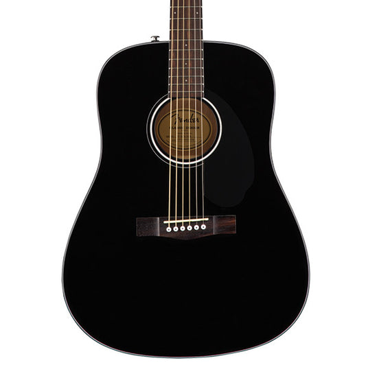 Fender CD-60S Dreadnought, Black, Acoustic Guitar