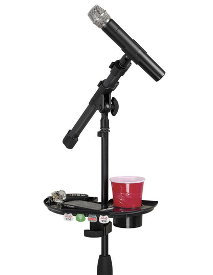 Gator Mic Stand Accessory Tray with Drink Holder