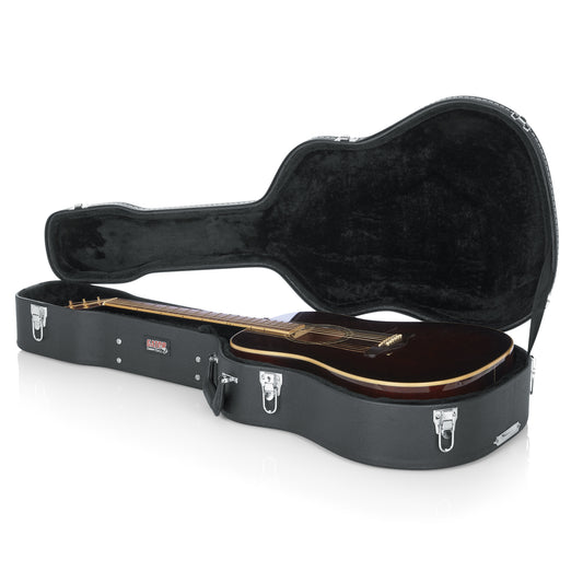 Gator Cases Deluxe Wood Case for Dreadnought Acoustic Guitars (GW-DREAD)