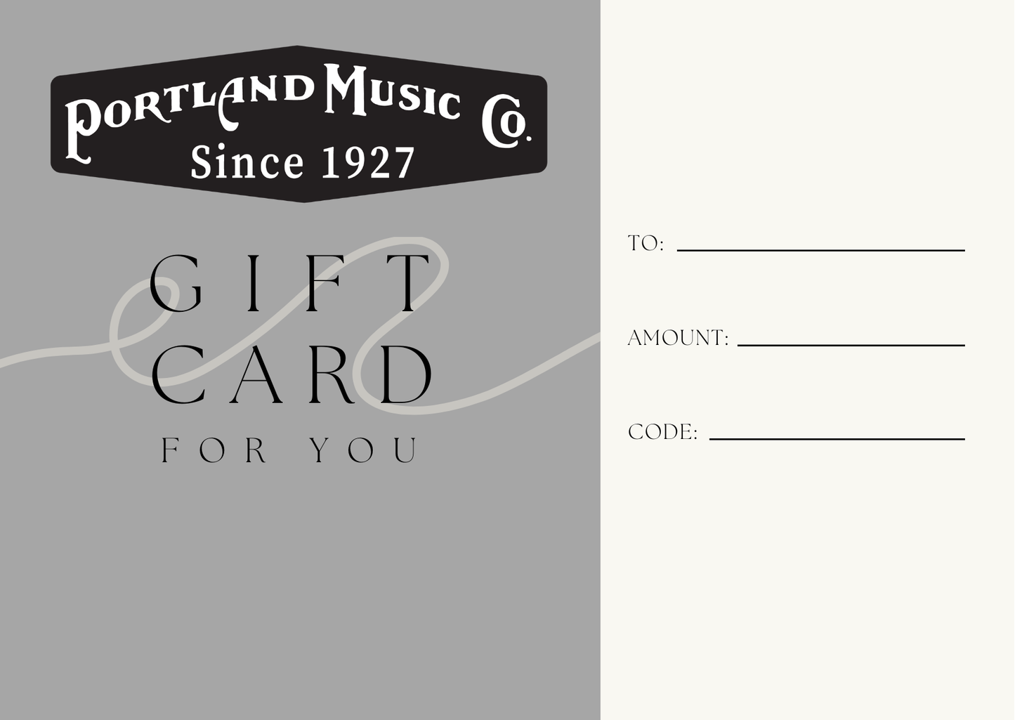 Portland Music Company E-Card