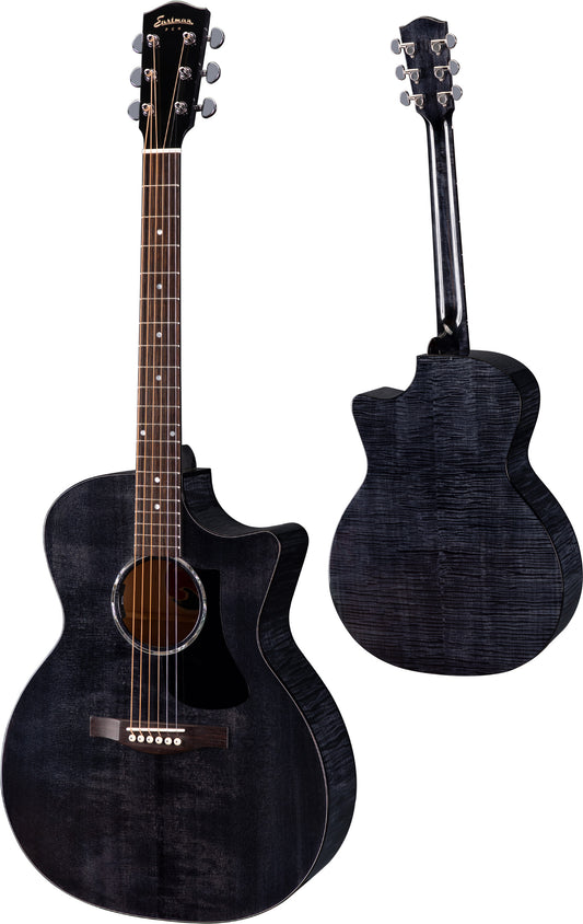 Eastman  PCH3-GACE, Black Acoustic Guitar