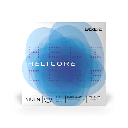 Daddario H3104/4M,  HELICORE VIOLIN STRING SET String Set, 4/4 Scale, Medium Tension