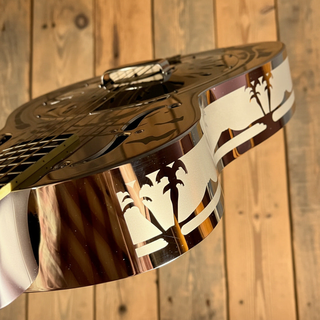 National Resophonic Style O 14 Fret Brass Resonator Guitar