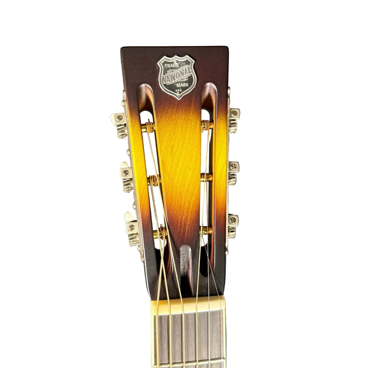 National Resophonic Style O 12 Fret Brass Resonator Guitar