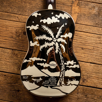National Resophonic Style O 12 Fret Brass Resonator Guitar