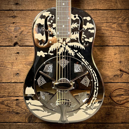 National Resophonic Style O 12 Fret Brass Resonator Guitar