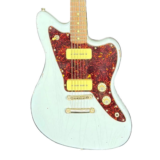 K-Line San Bernadino P90 Custom Built Electric Guitar Sonic Blue Relic