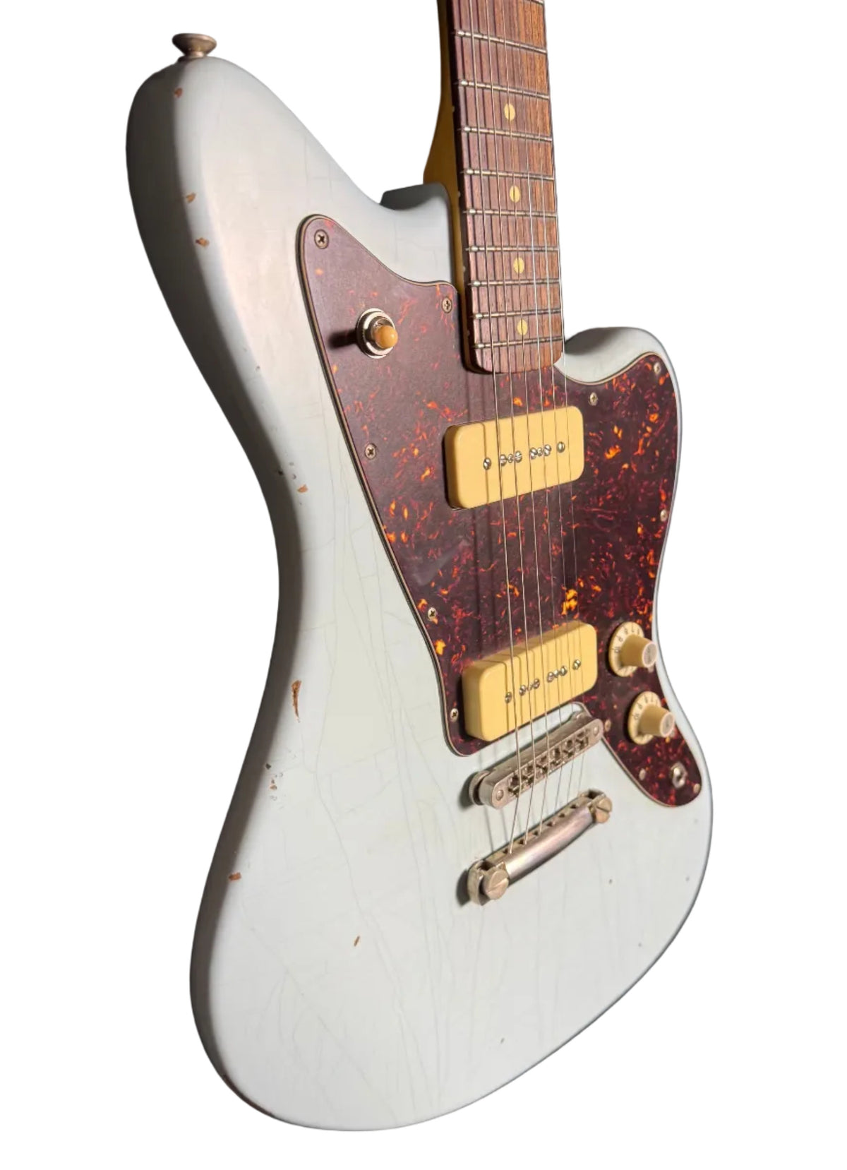 K-Line San Bernadino P90 Custom Built Electric Guitar Sonic Blue Relic