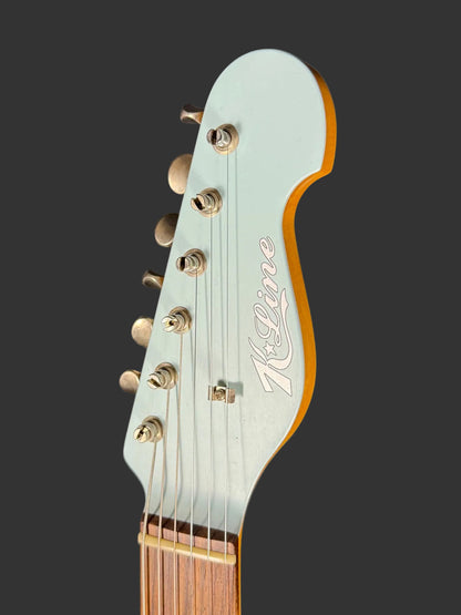 K-Line San Bernadino P90 Custom Built Electric Guitar Sonic Blue Relic
