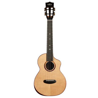 Kala Contour All Solid Gloss Spruce Rosewood Tenor Ukulele w/ Cutaway and Bag, KA-CT-SSRW-TG