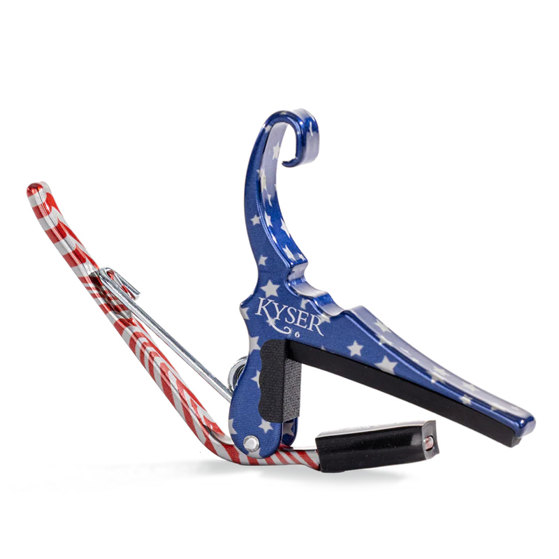 Kyser Quick-Change Acoustic Guitar Capo, KG6F, Patriotic