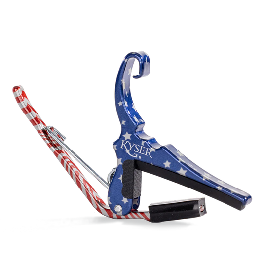 Kyser Quick-Change Acoustic Guitar Capo, KG6F, Patriotic