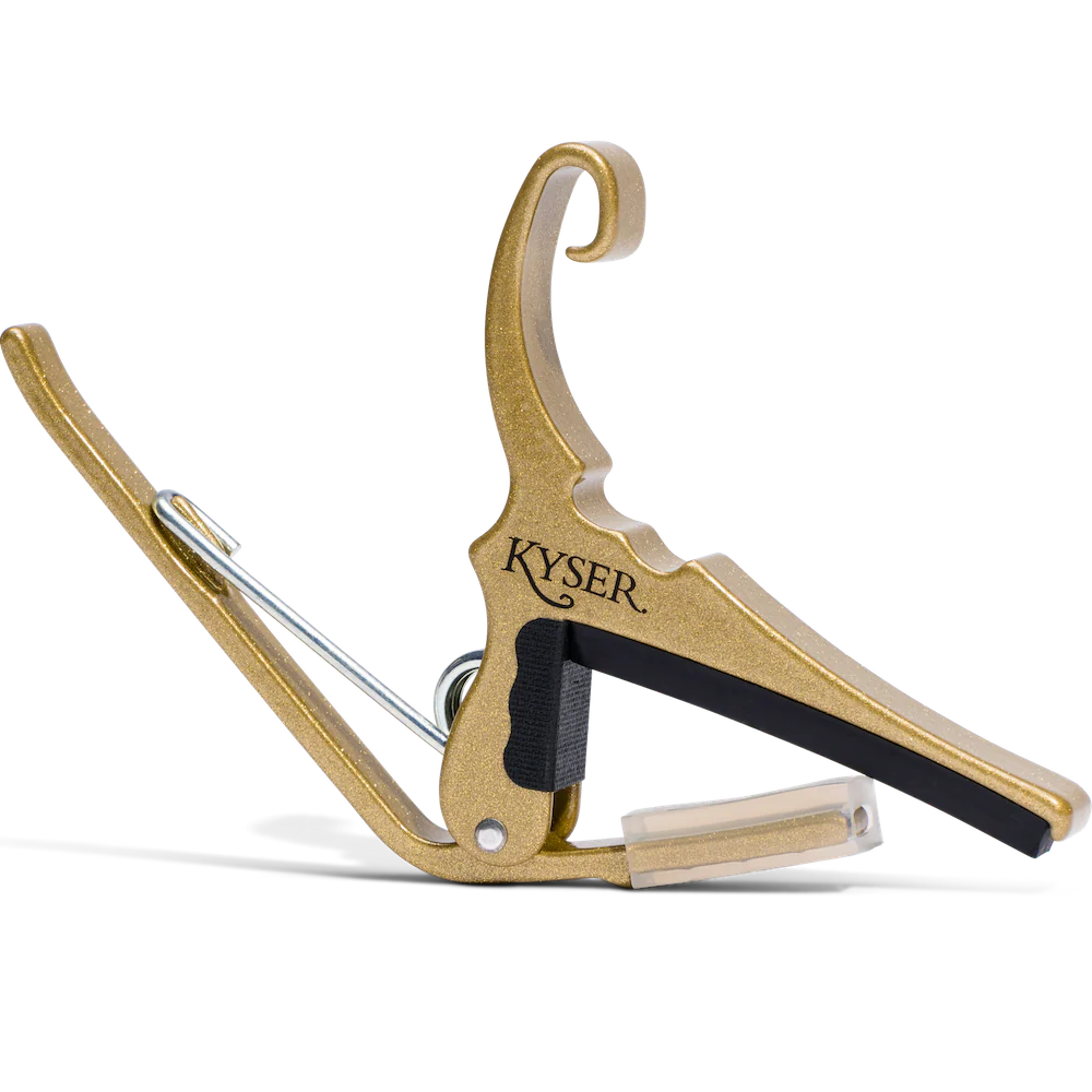 Kyser Quick-Change Acoustic Guitar Capo,KG6GO, Gold