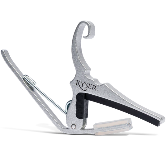 Kyser Quick-Change Acoustic Guitar Capo, KG6SI, Silver