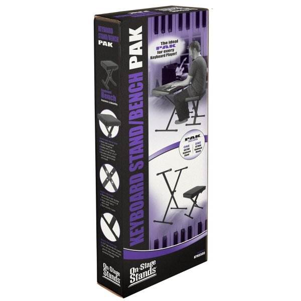 Onstage KPK6500 Keyboard Stand and Bench Pack