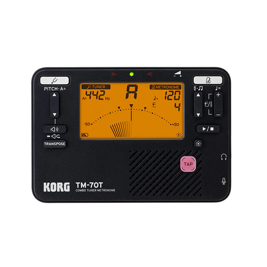 Korg TM-70T Black Tuner Metronome Combo