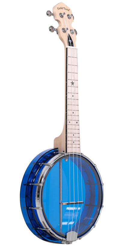 Gold Tone Little Gem, See-Through Banjo-Uke, Sapphire