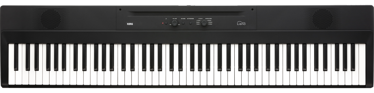 Korg L1 Liano 88-Key Slim-Body Semi-Weighted Portable Keyboard Black