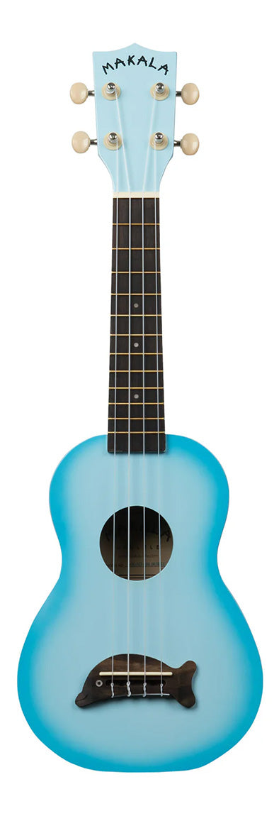 Makala Light Blue Burst Soprano Dolphin Ukulele