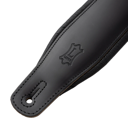 Levy's M26PD Black Amped Leather 3" Guitar Strap